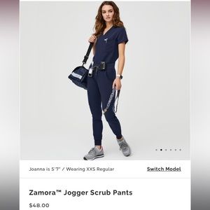 Figs navy blue scrub set